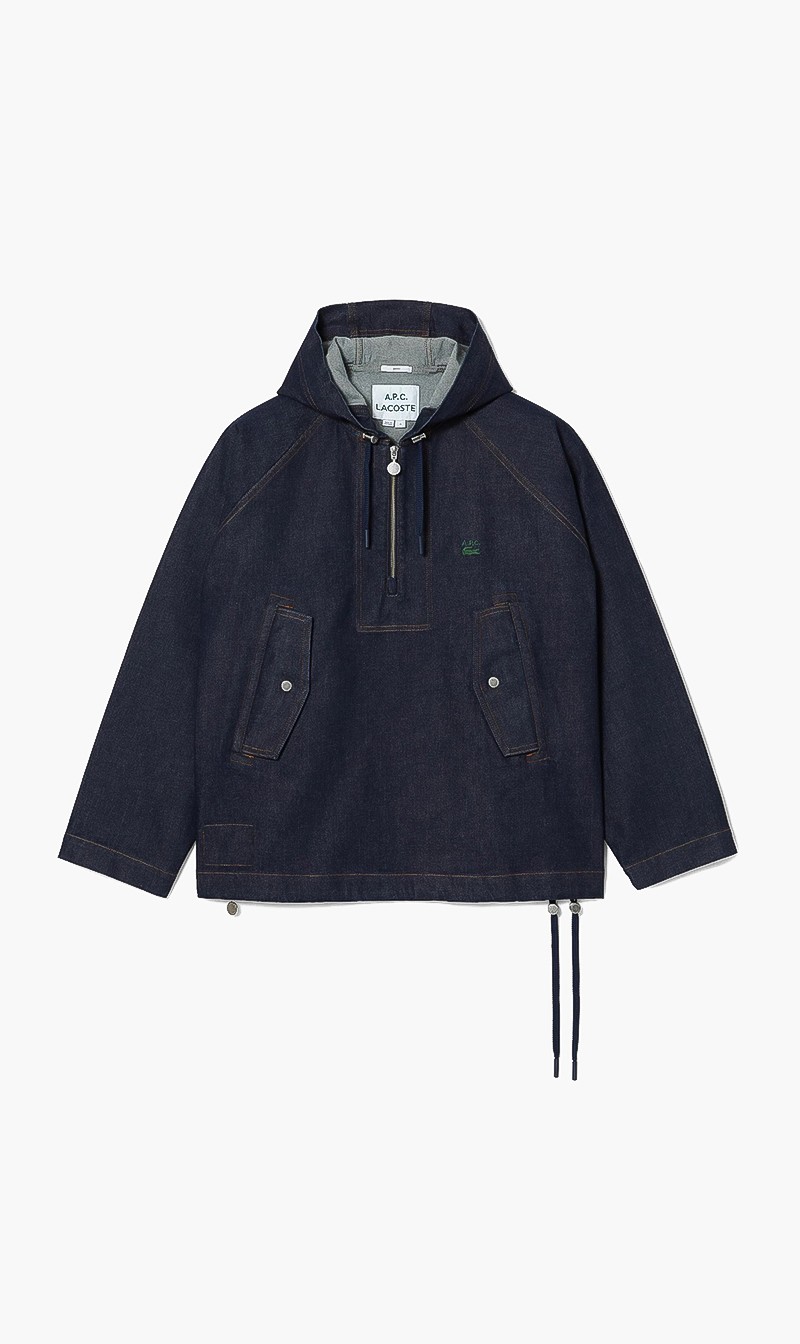 

Denim Hooded Jacket, Blue