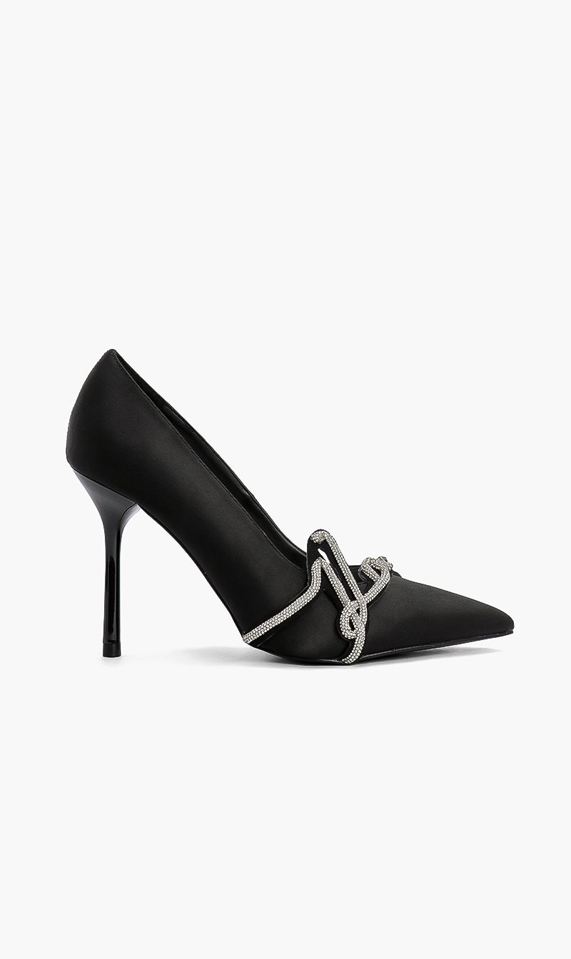 

Karl Lagerfeld Black Sarabande Signia Pumps for Women | The Deal Outlet