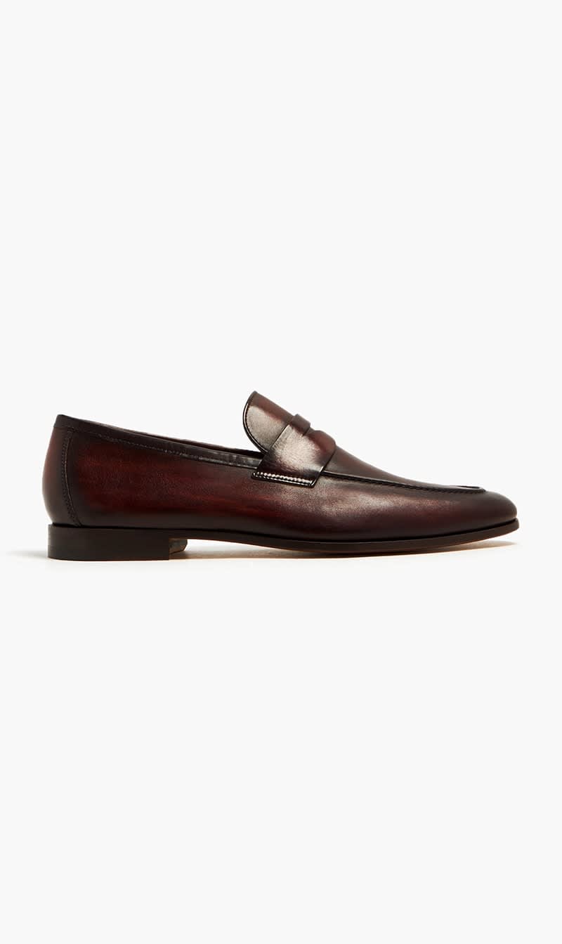 

Magnanni Grey Leather Tassel Loafers for Men | The Deal Outlet