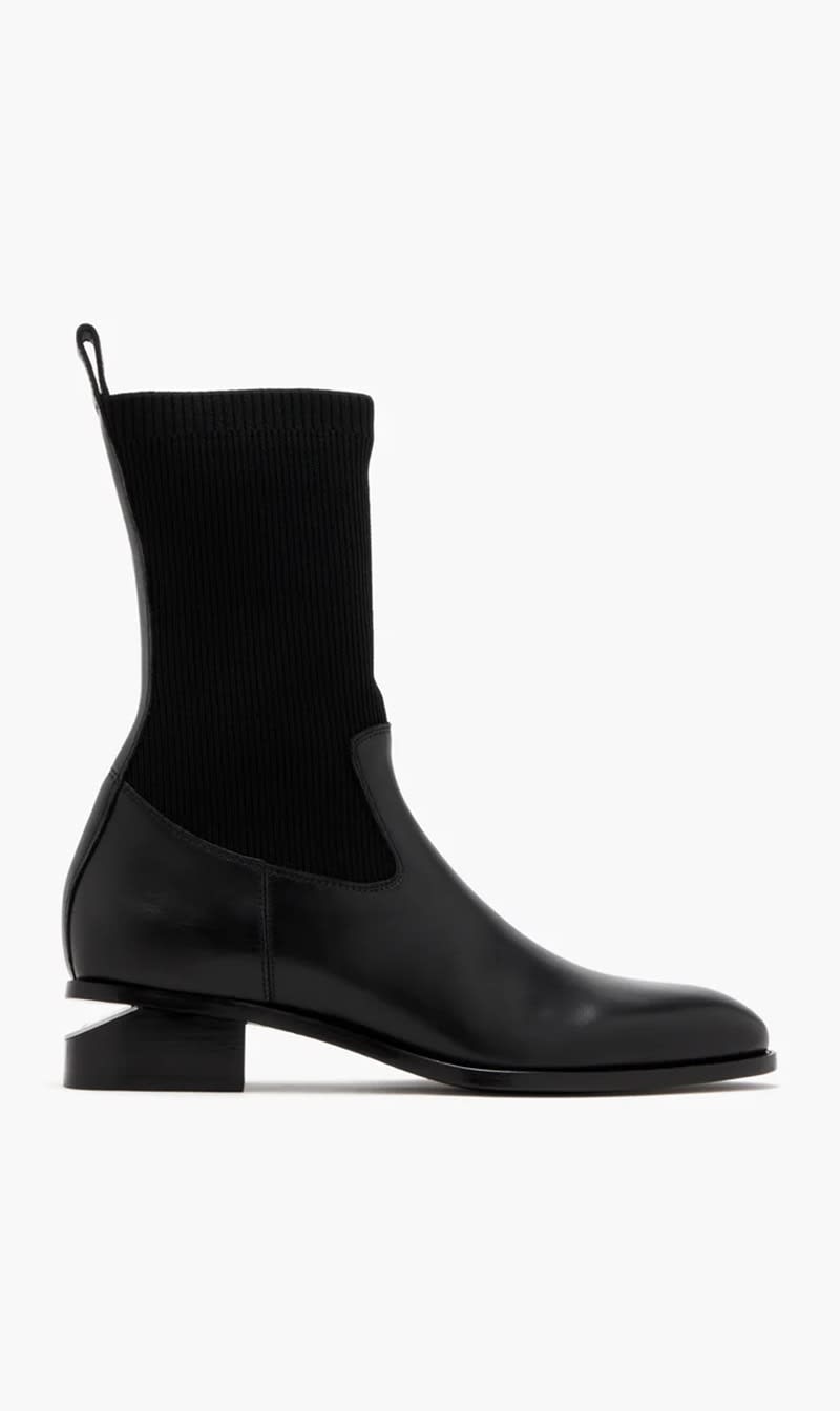 

Alexander Wang Black Kane Sock Boots for Women | The Deal Outlet