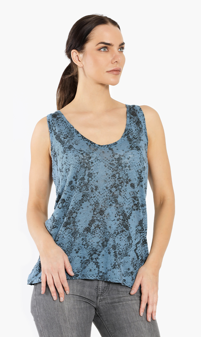 

Zadig & Voltaire Deep Printed Overdyed Tank Top