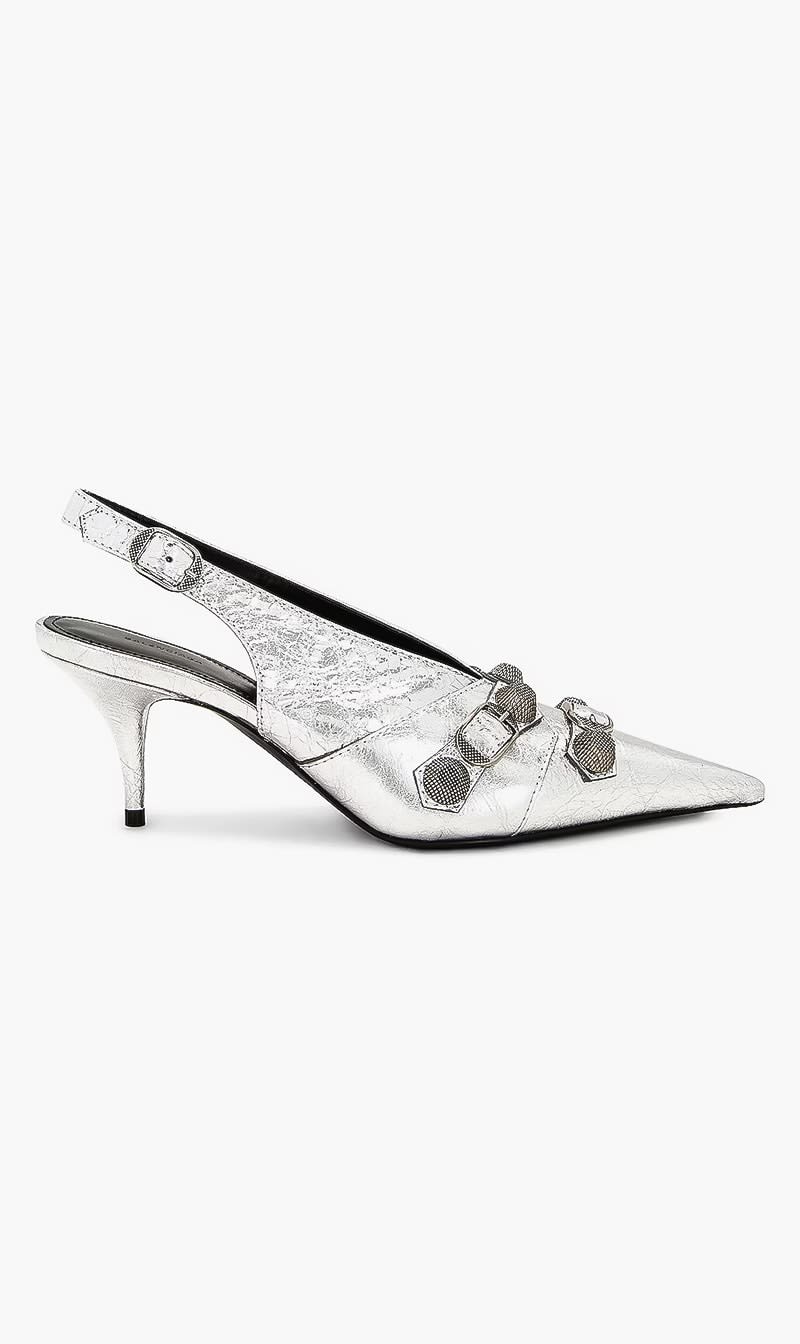 

Balenciaga Silver Cagole Sling M70 Met Areabs for Women | The Deal Outlet