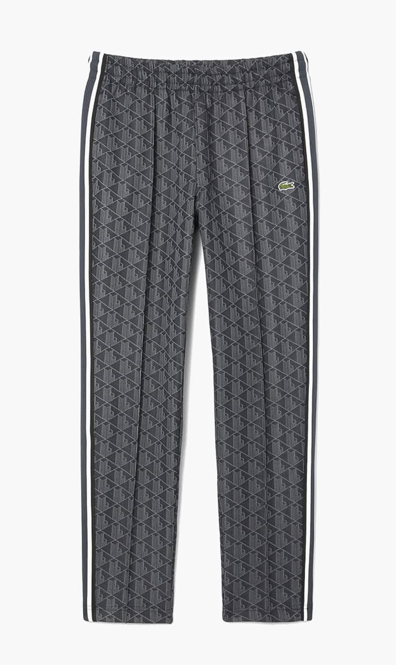 Lacoste Black Paris Monogram Sweatpants for Men