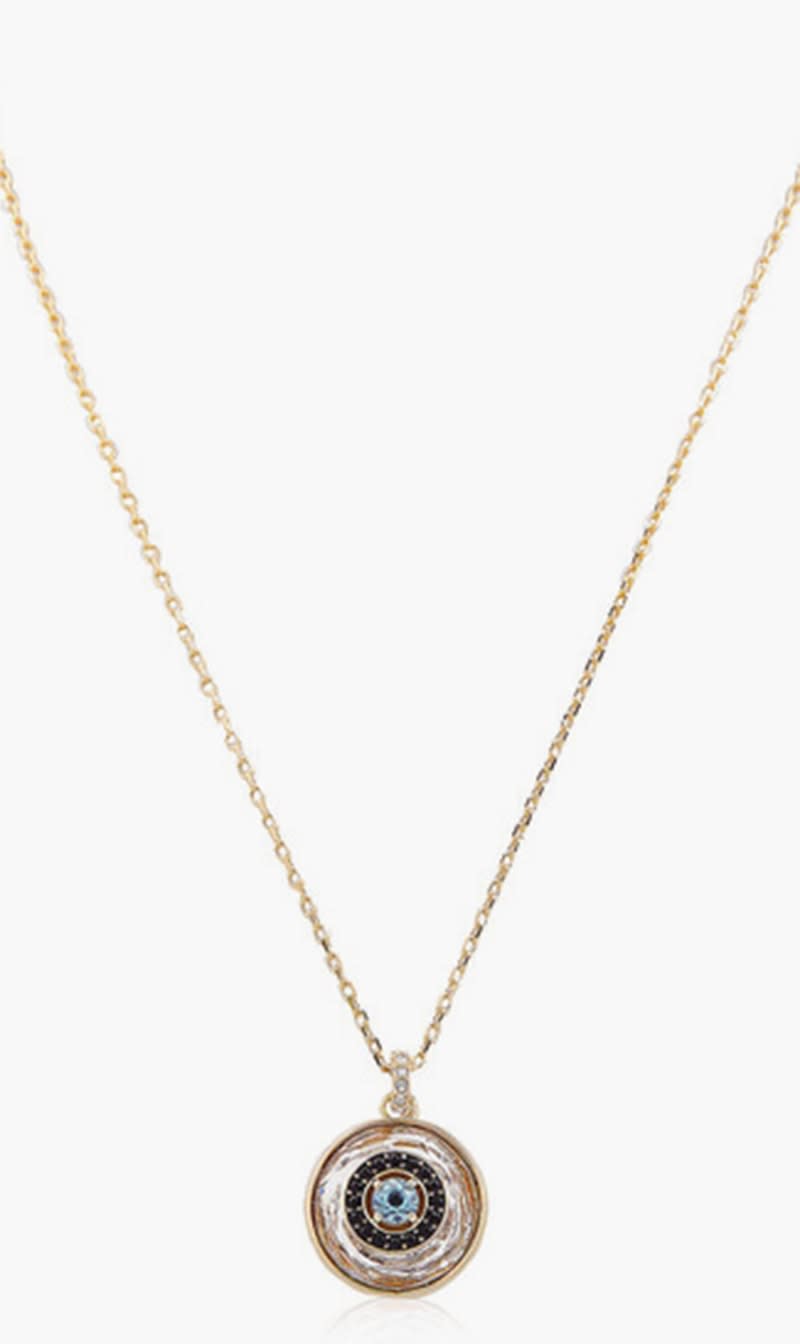 

Swarovski Gold Symbolica Evil Eye Necklace for Women | The Deal Outlet