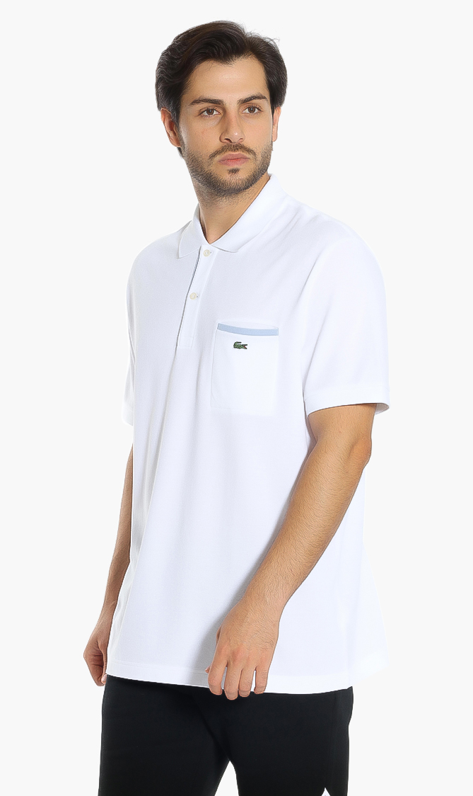 

Lacoste Contrast Accents Pique Regular Fit Polo Shirt