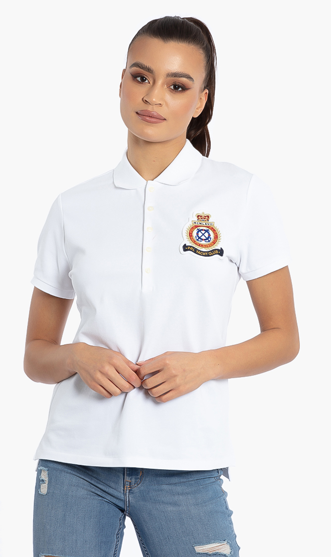 

RALPH LAUREN Julie W Slim Short Sleeve Polo Shirt