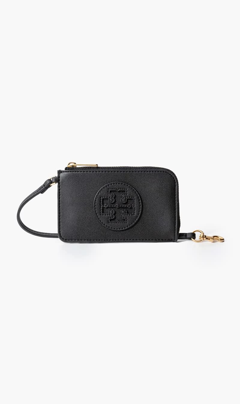 

Tory Burch Black Ella Bio Zip Card Case for Women | The Deal Outlet