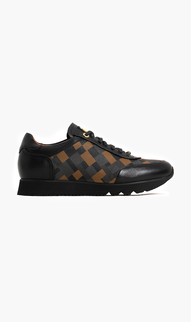 

Cerruti Printed Leather Sneakers