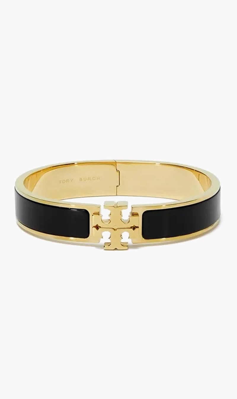 Tory Burch Black Kira Enamel Bracelet for Women
