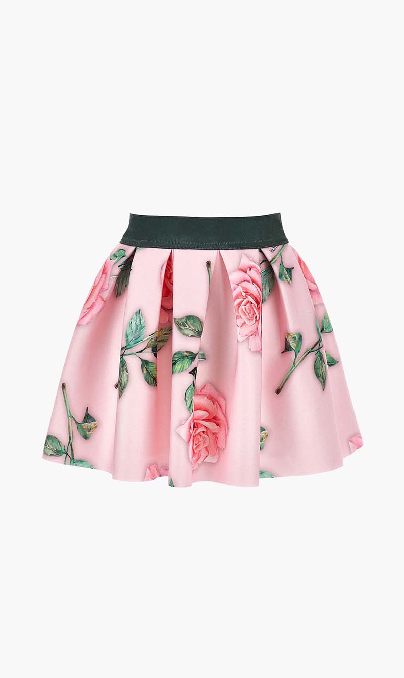 

Monnalisa Pink Rose Print Skirt for Girls | The Deal Outlet