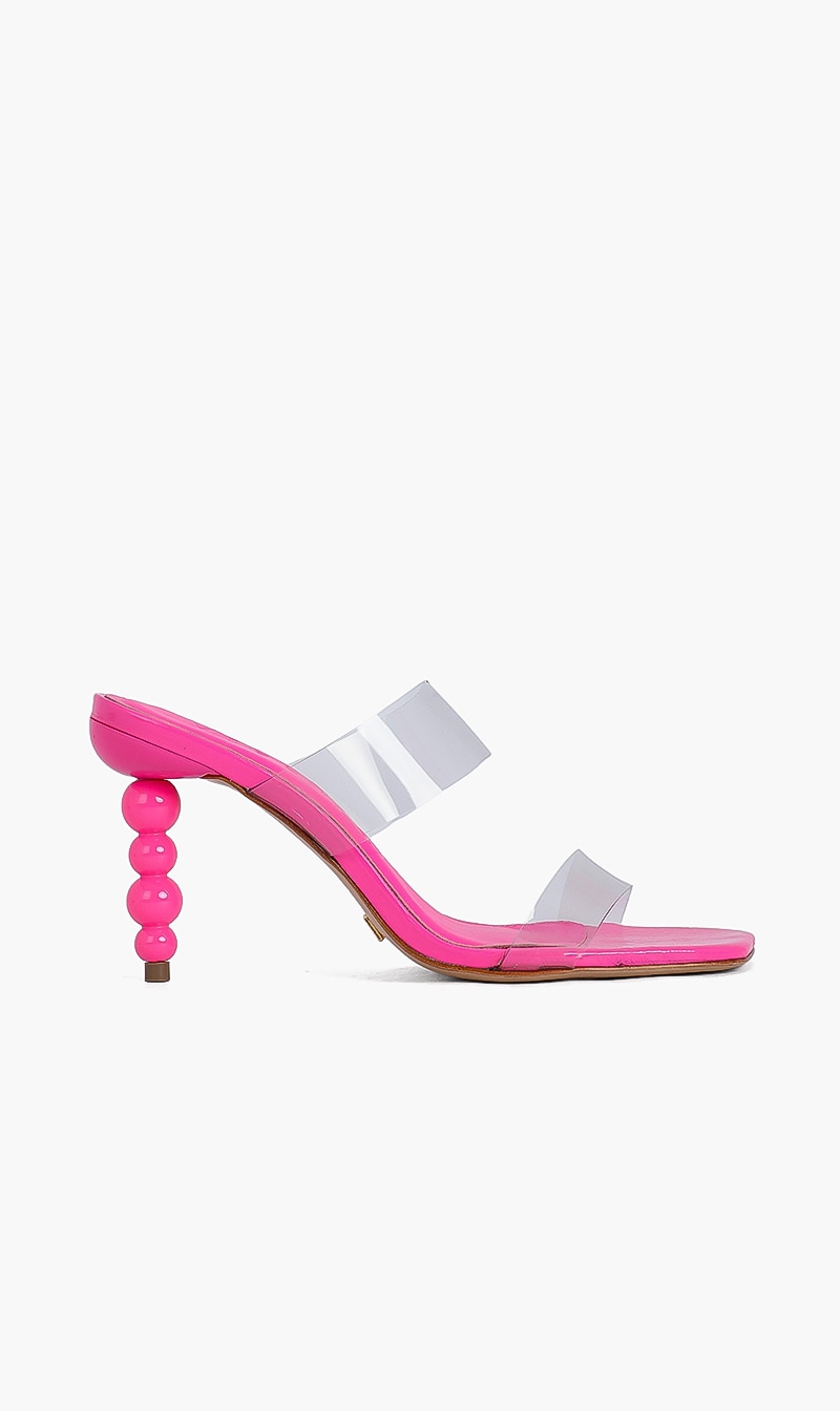 

Vicenza Pink Glossy Heels for Women | The Deal Outlet