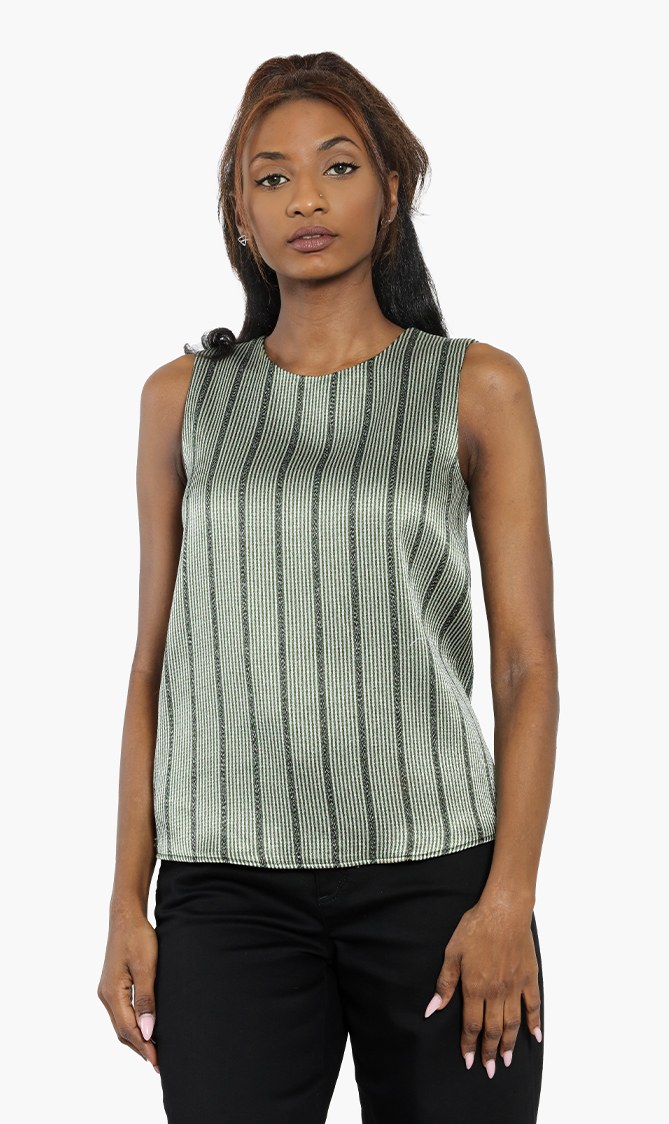 

Stripes Sleeveless Top