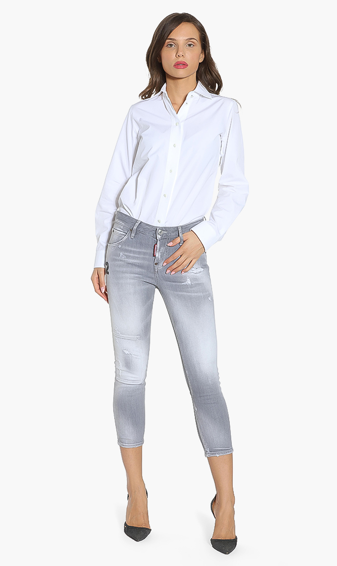 

Dsquared2 Distressed Cropped Jeans