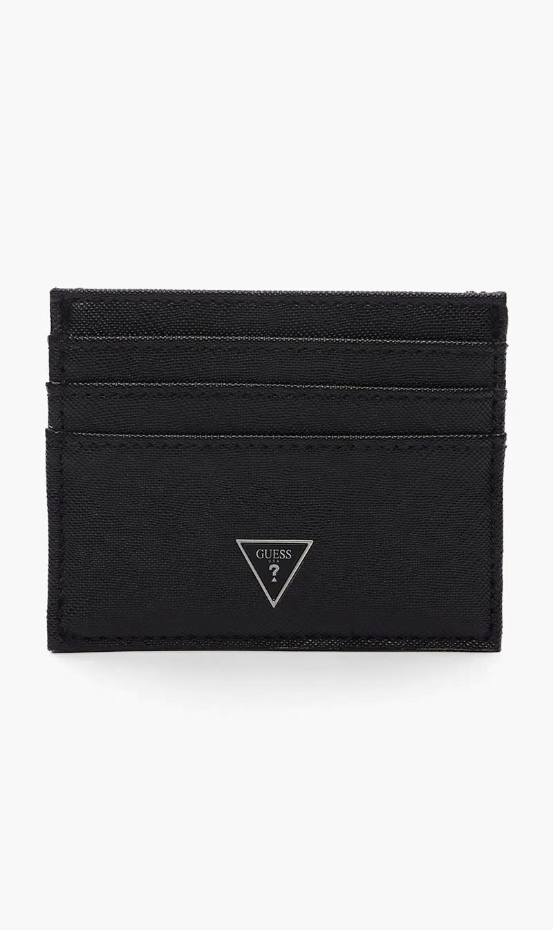 

Guess Black Logo Card Holder for Men | The Deal Outlet