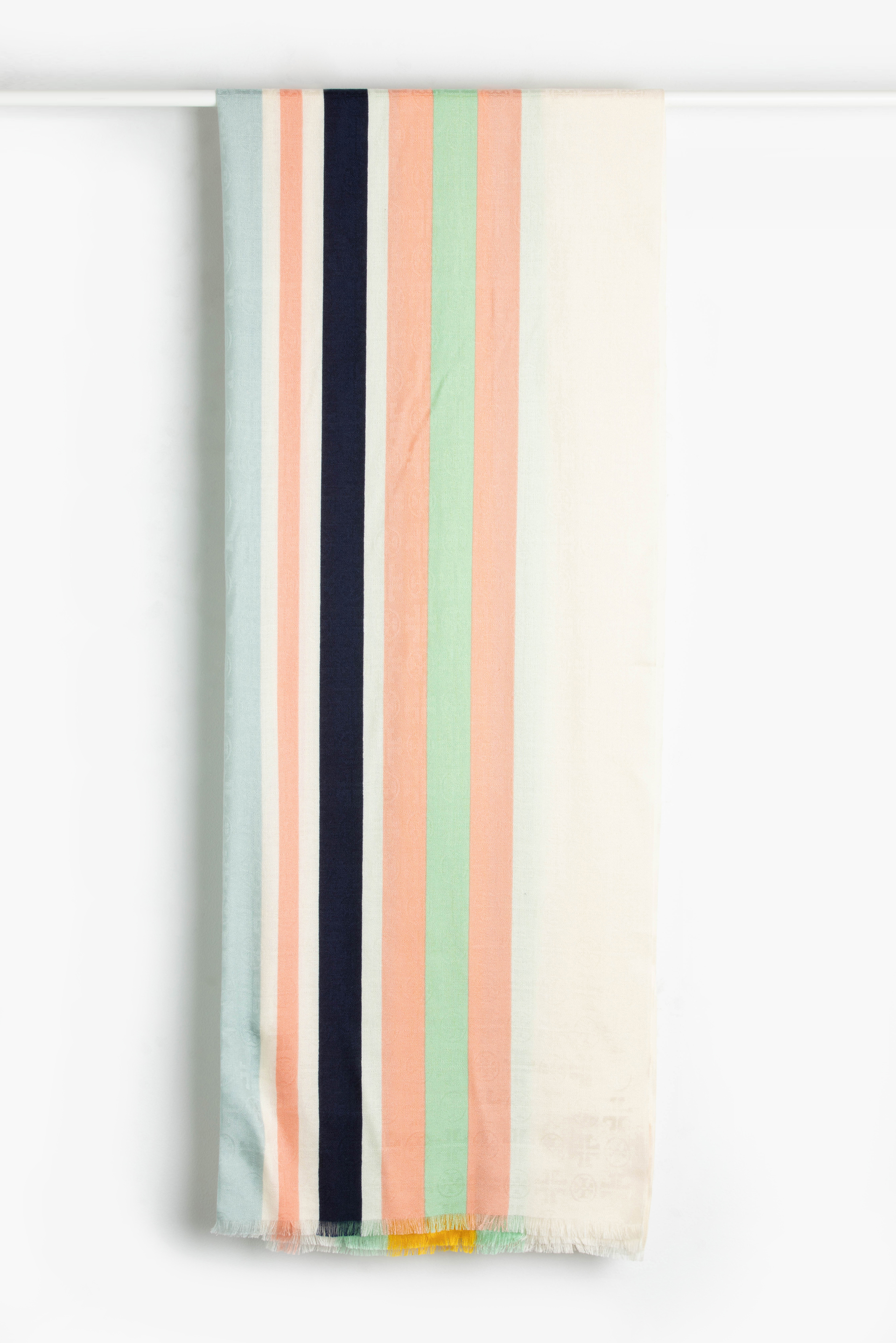 

Tory Burch Striped Traveler Oblong Scarf