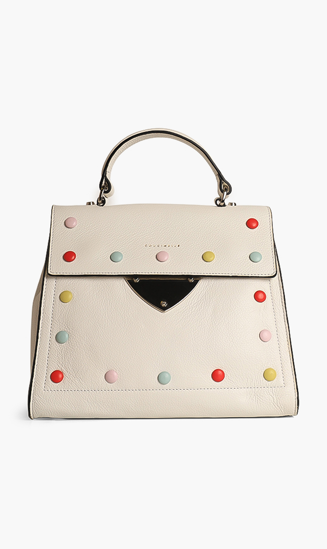 

Coccinelle Leather Studded Crossbody Bag
