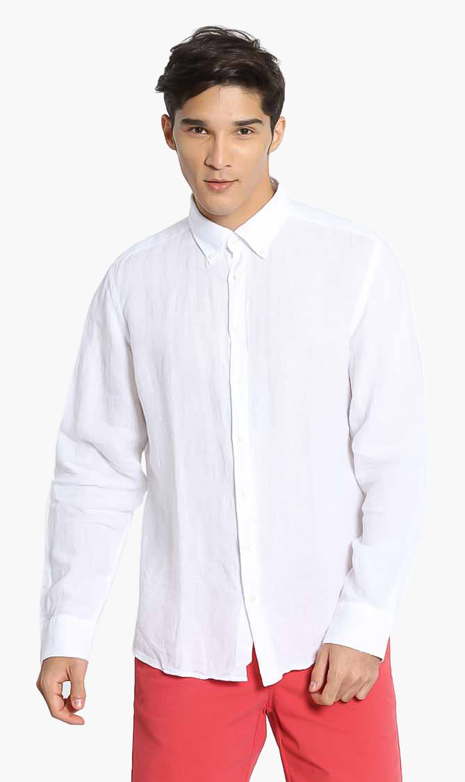

Hackett London Dyed Linen Slim Fit Shirt