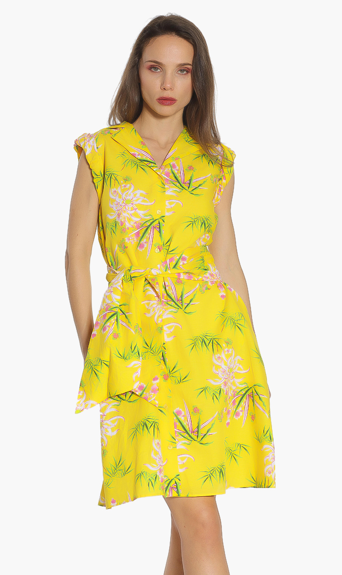 

KENZO Shirting Belted Dress