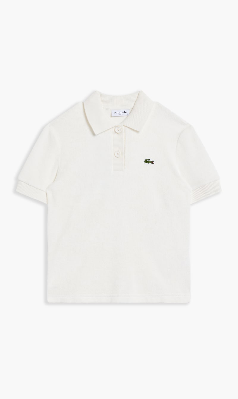 

Ribbed Collar Shirt, White