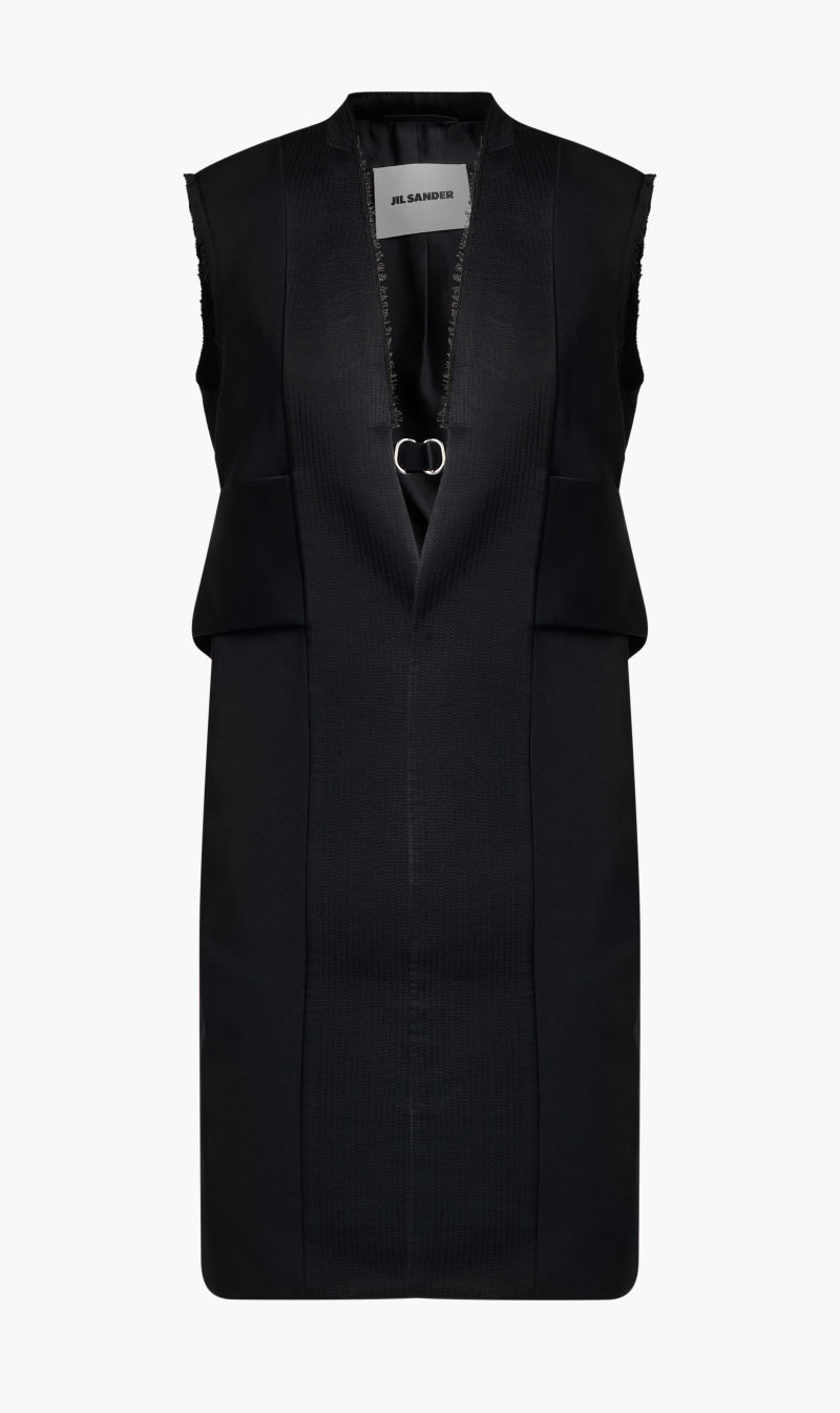 

Jil Sander Black Vest 11 Tm J40021+j76018 for Women | The Deal Outlet