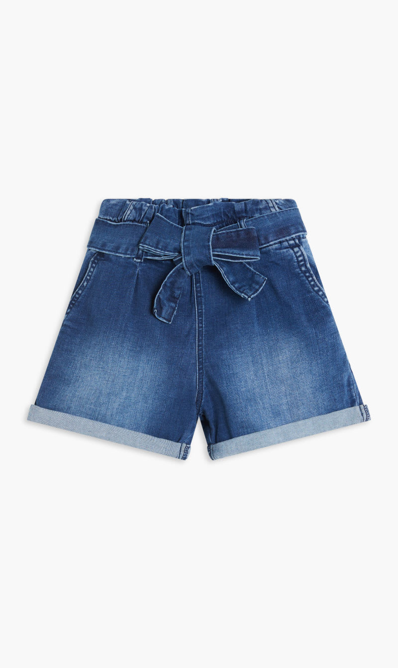 

Guess Blue Stretch Denim Shorts for Girls | The Deal Outlet