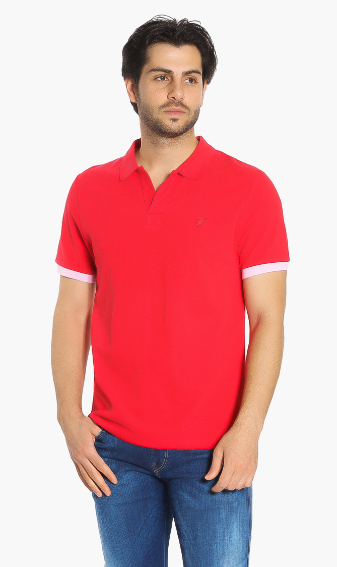 

Vilebrequin Palatin Pink Piped Polo