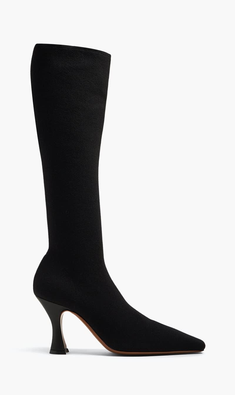 

Neous Black Ran Under The Knee Knit Boots for Women | The Deal Outlet