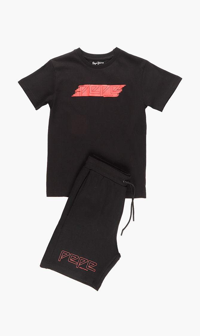 

Adrian T-shirt And Shorts Set, Black
