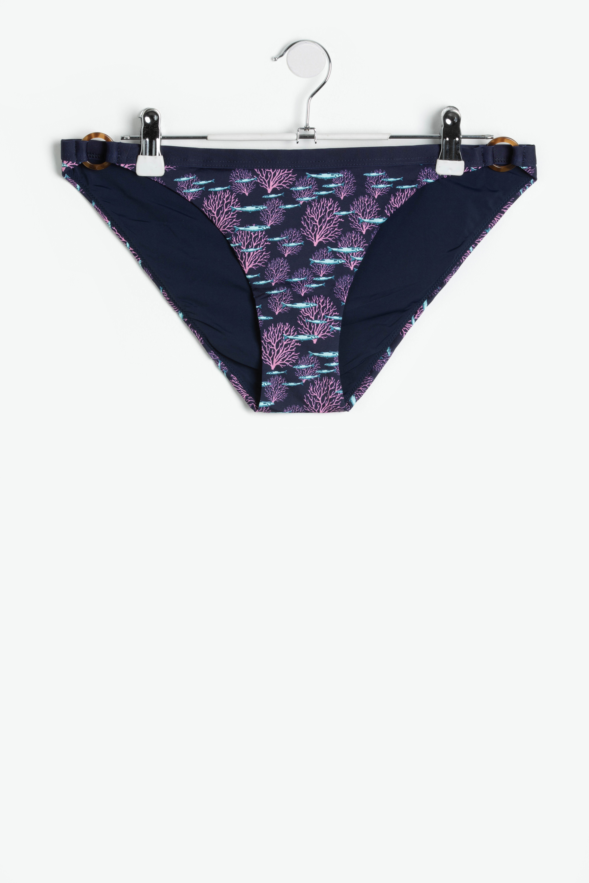

Fine Coral Bikini Bottom, Blue