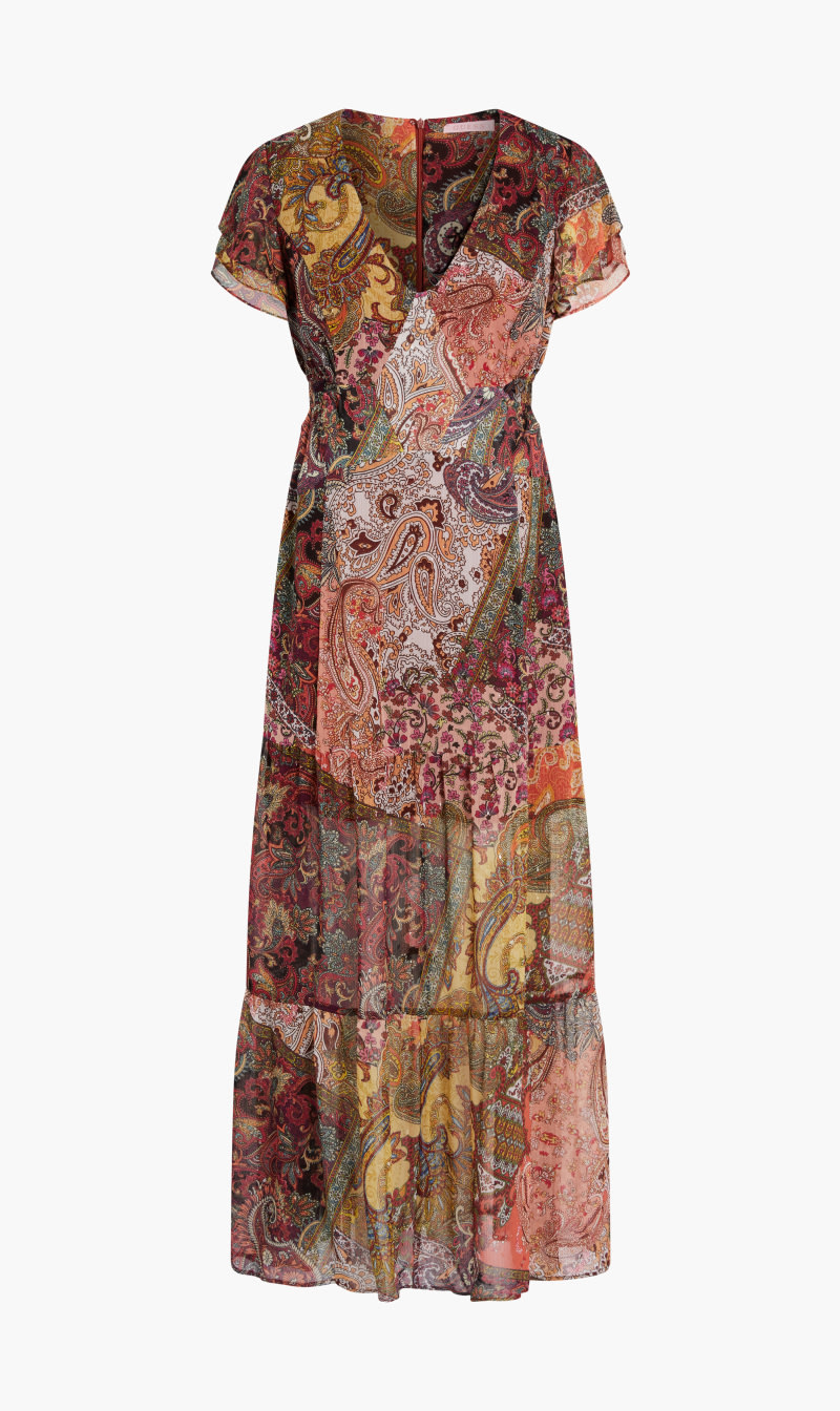 

Ss Paisley Vera Dres - Recycled Bright Ggt, Multi-color