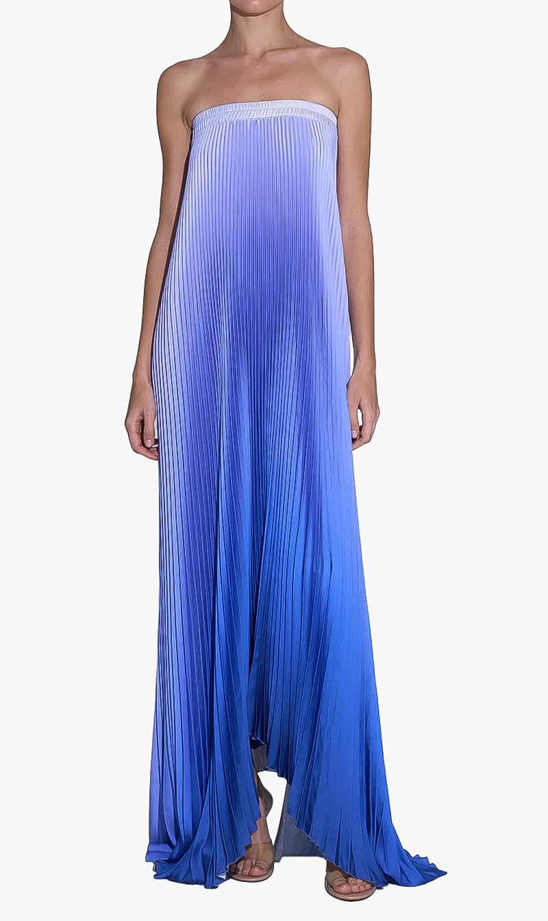 

L’idee Woman Blue Bisous Strapless Gown for Women | The Deal Outlet