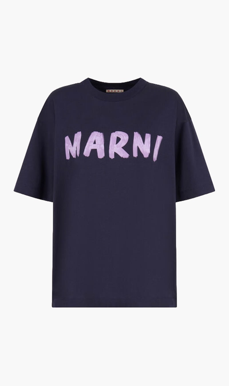 

Marni Black Organic Cotton Logo T-shirt for Women | The Deal Outlet