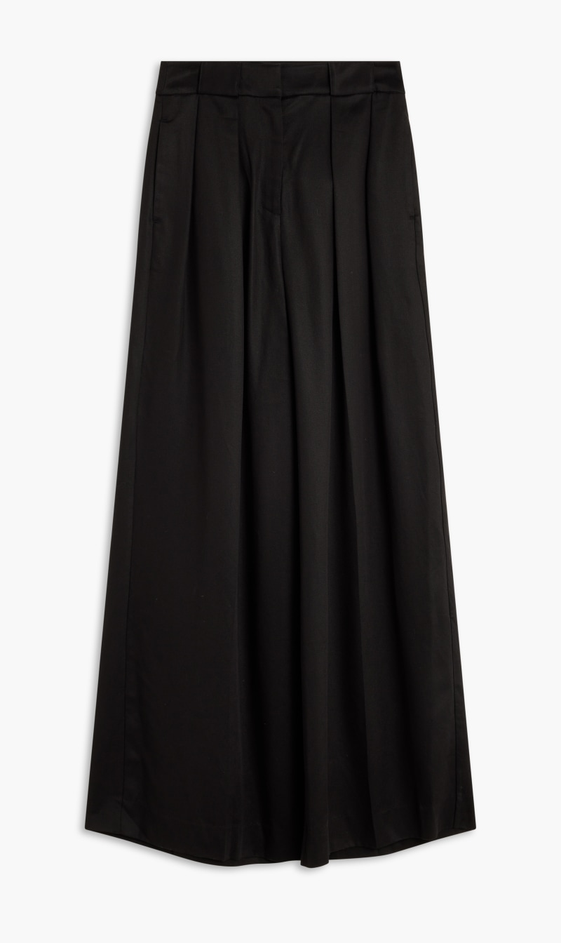 

Karl Lagerfeld Black Wide Leg Day Pants for Women | The Deal Outlet