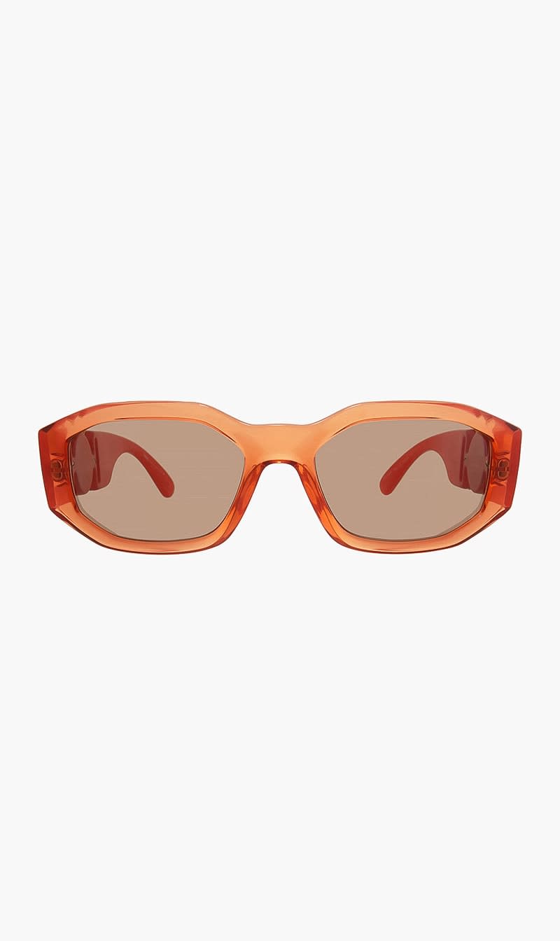 Orange Versace Pink Geometric Sunglasses