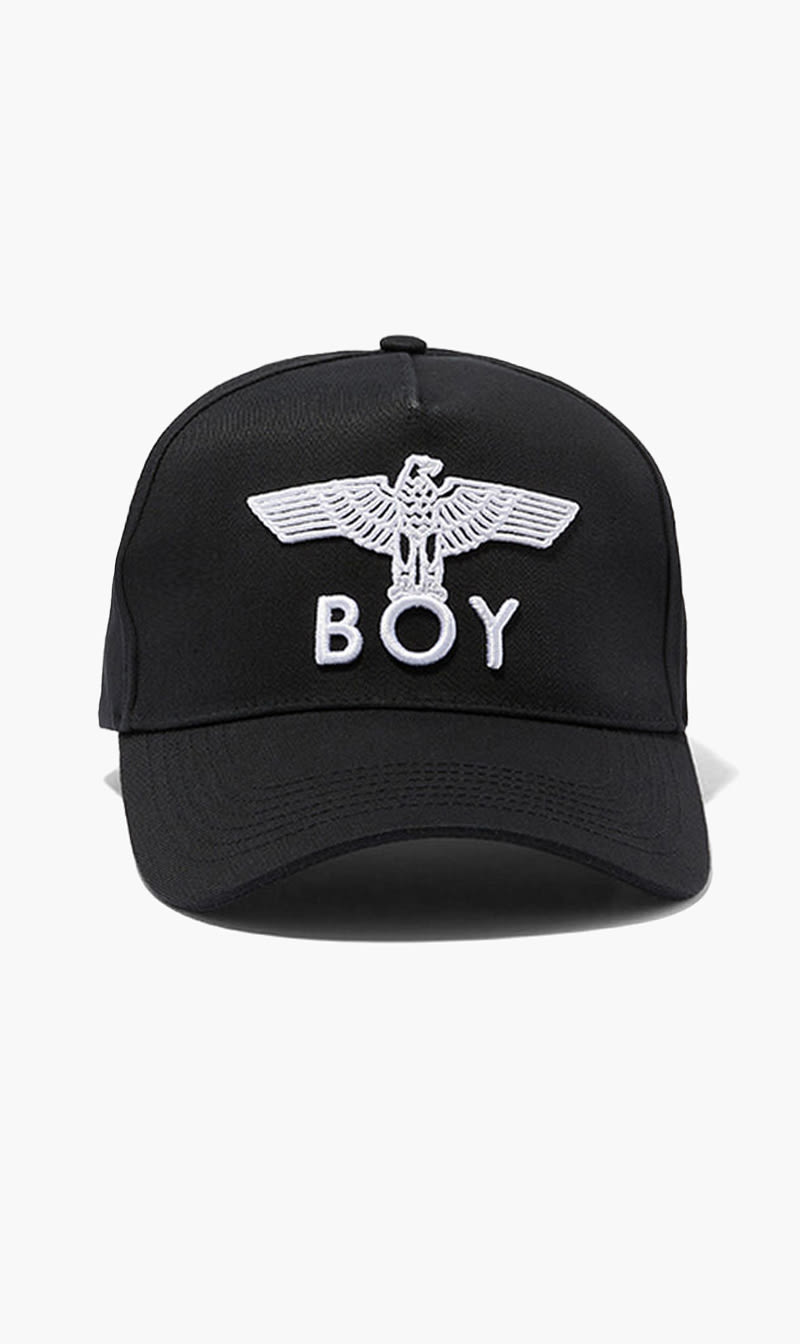 

Cotton Large Branding Cap, Black