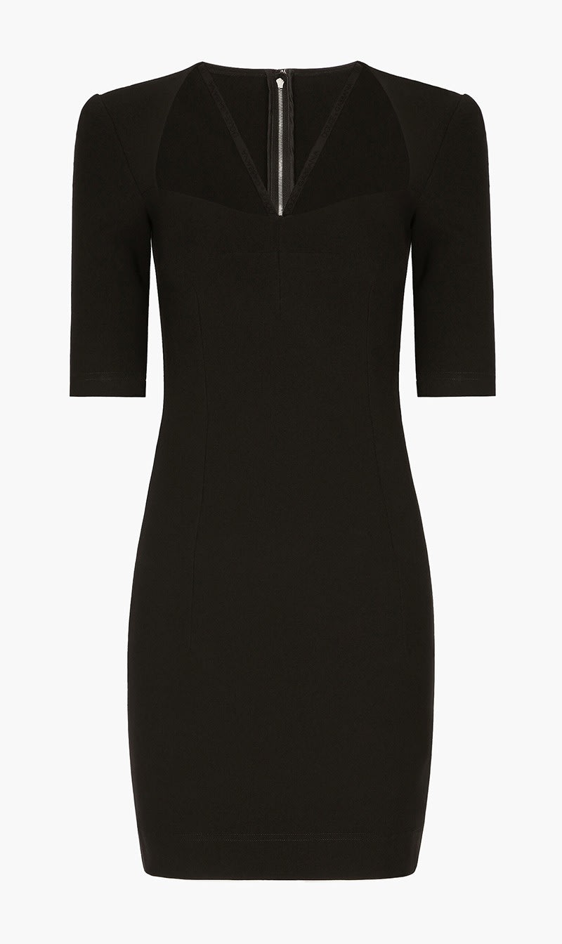 

Dolce & Gabbana Black Jersey Short Dress for Women | The Deal Outlet