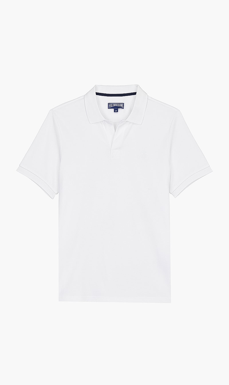 

Classic Solid Polo, White