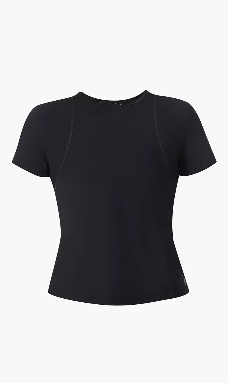 

Sweaty Betty Black Zero Gravity Running T-shirt for Women | The Deal Outlet