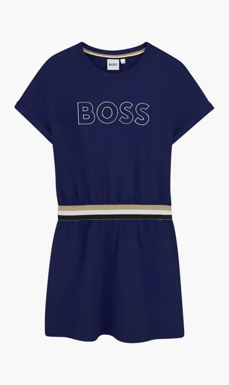 

Boss Blue Short Sleeved Dress for Girls | The Deal Outlet