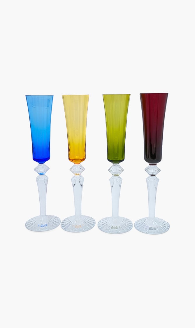 

Baccarat Mille Nuits Flutissimo Crystal Flutes, Set Of 4