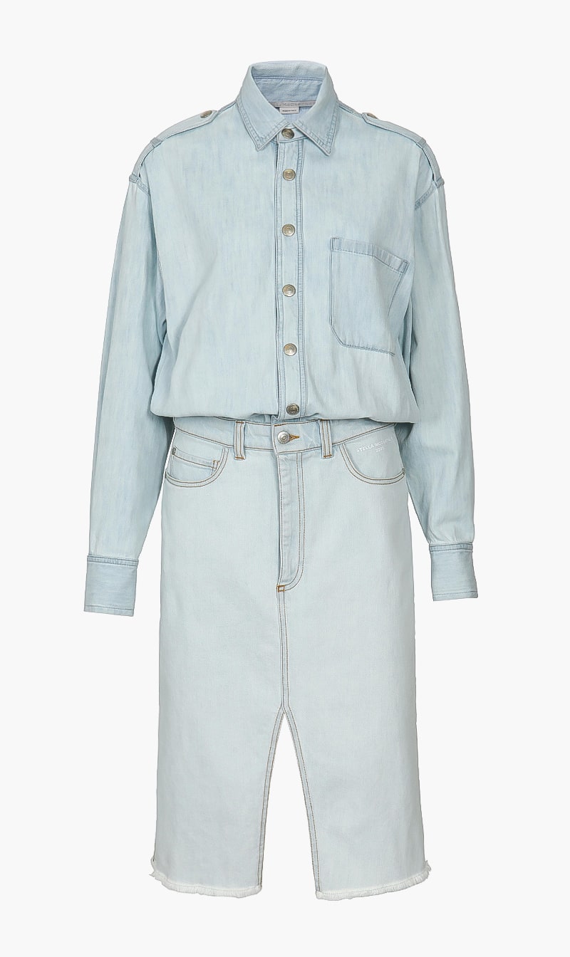 

Denim Shirt Dress, Blue