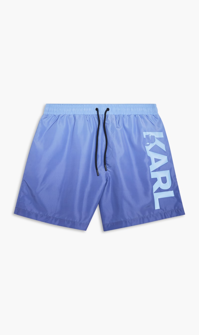 

Karl Lagerfeld Blue Logo Medium Boardshorts for Men | The Deal Outlet