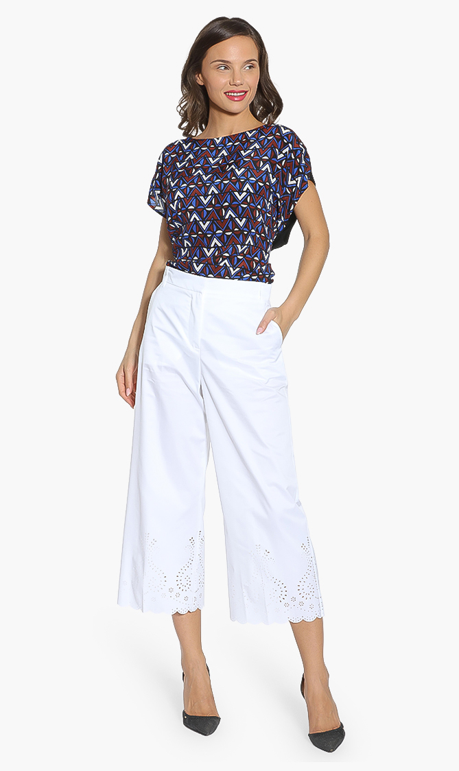 

Weekend Maxmara Fiamma Laser Cut Trousers