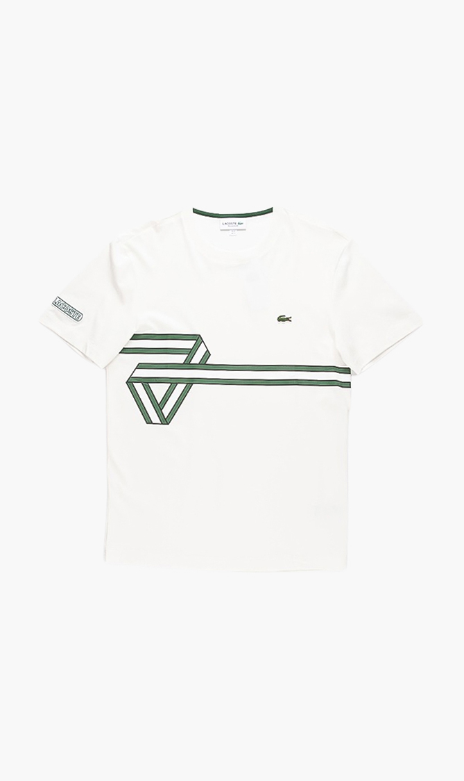 

Lacoste Stripe Print Regular Fit T-shirt