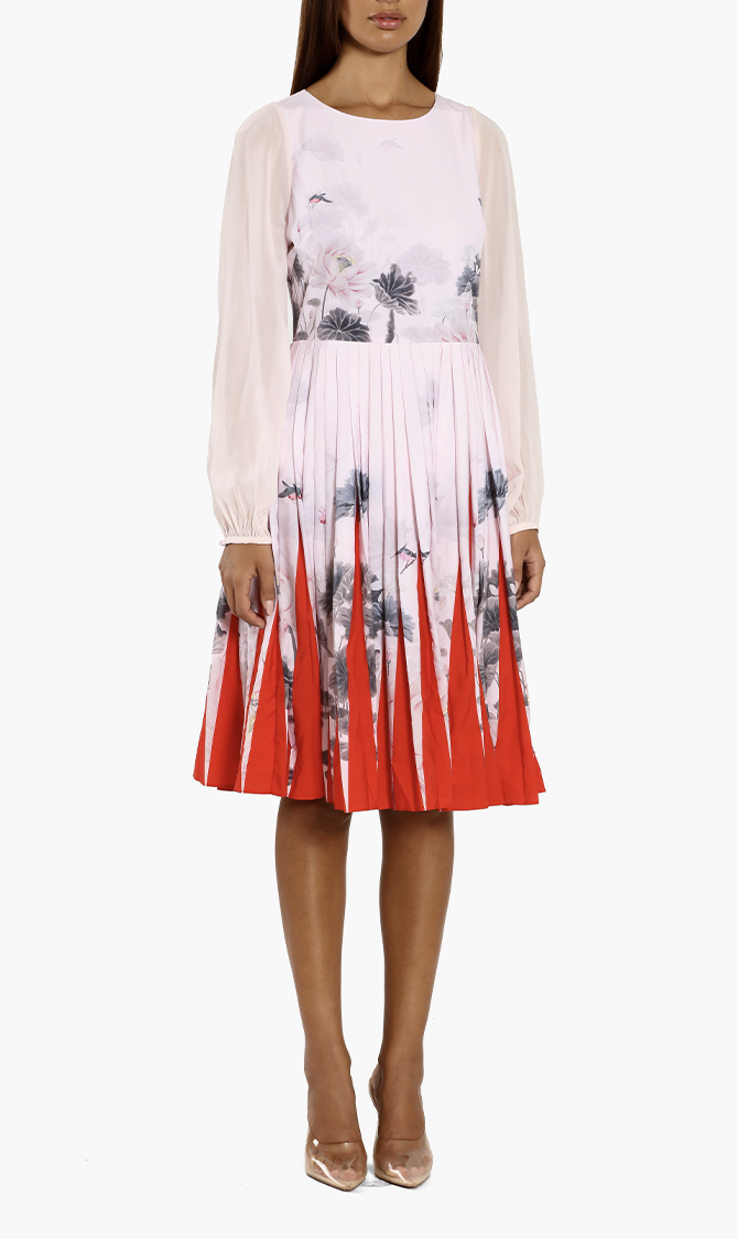 

Ted Baker Prticha Lake Of Dreams Pleated Dress