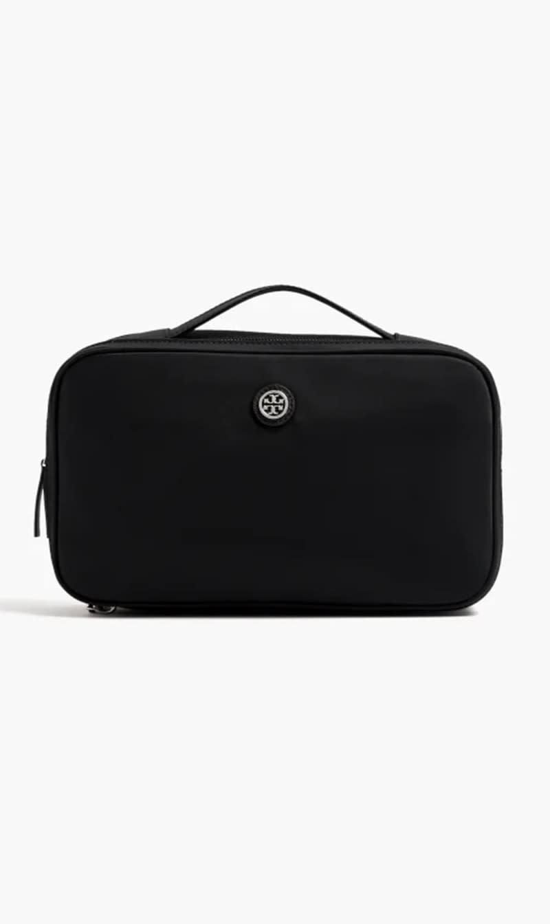 

Tory Burch Black Virginia Cosmetic Case for Women | The Deal Outlet