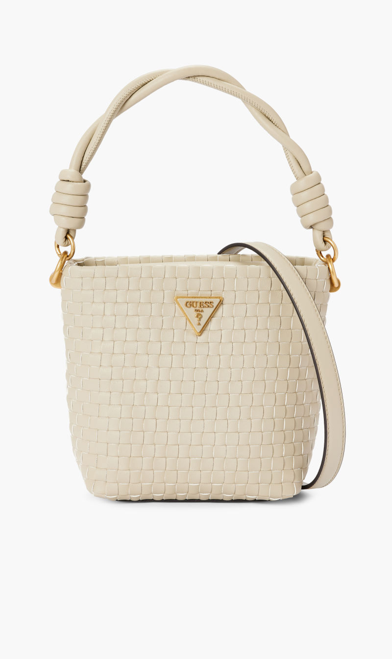 

Guess Beige Lisbet Bucket for Women | The Deal Outlet