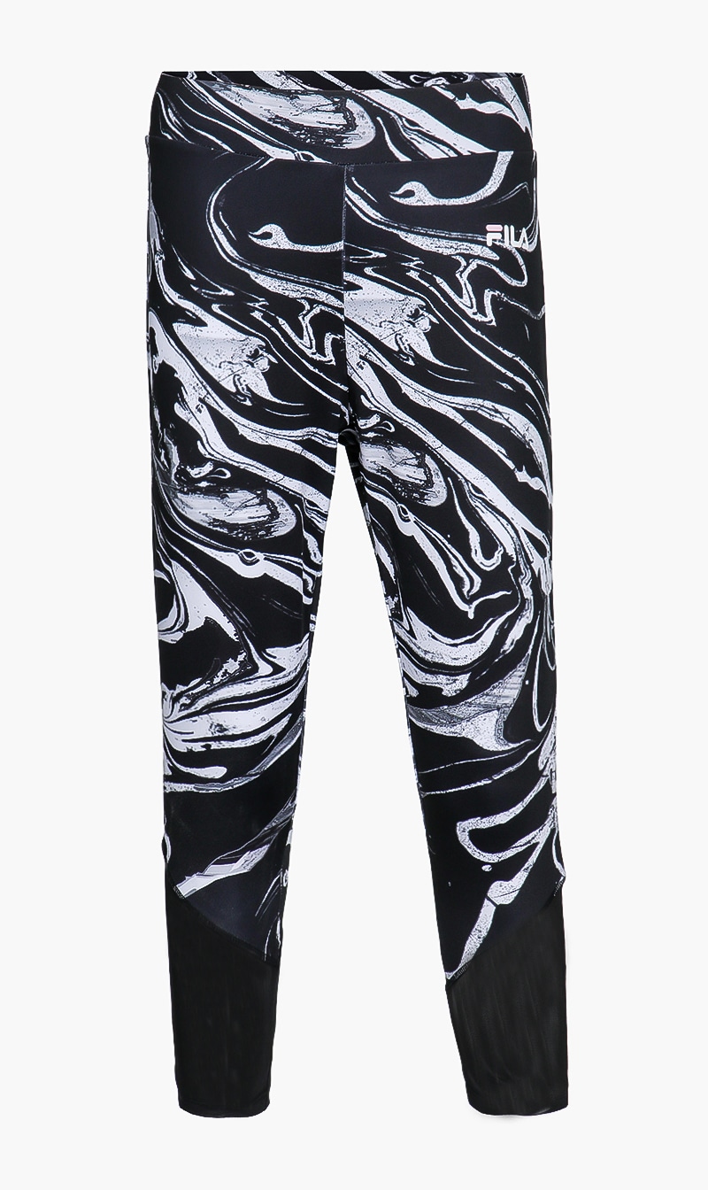 

Mesh Cut Capri Leggings, Black