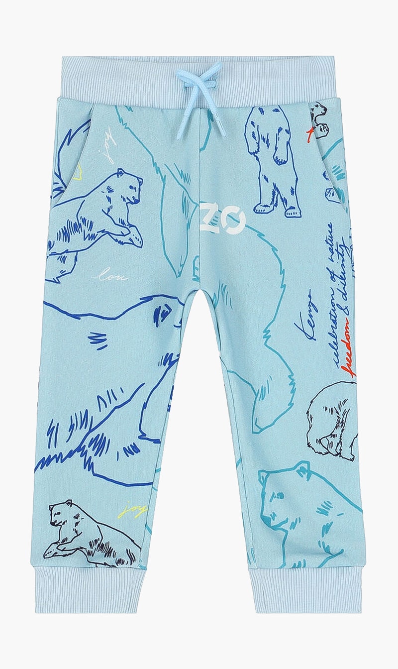 

Animal Print Joggings Pants, Blue