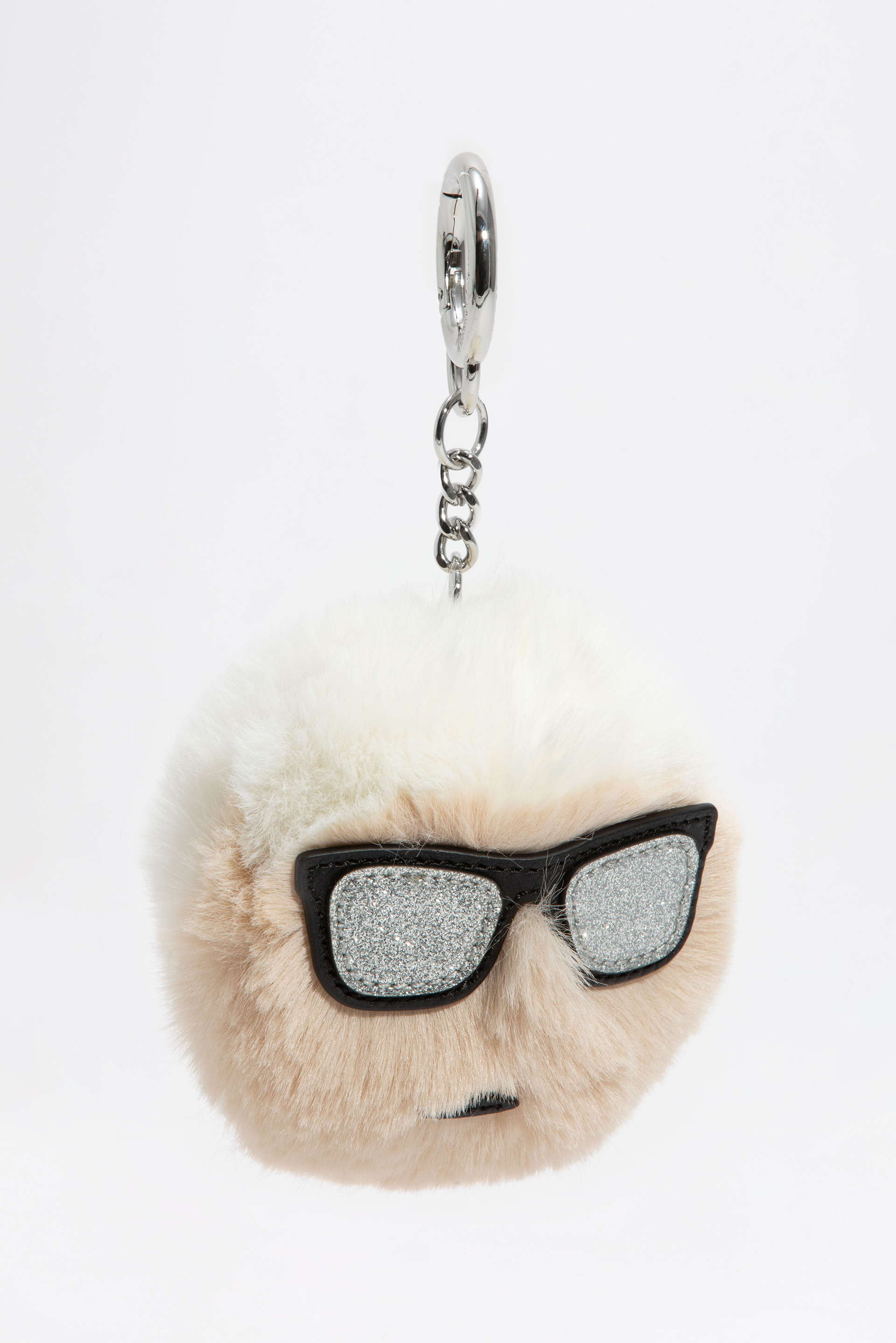 

KARL LAGERFELD Ikonik Karl Fur Keychain